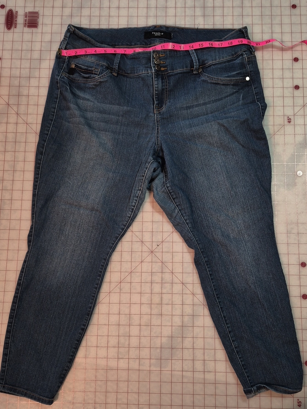 Torrid Dark Blue Plus Size Skinny Jeans